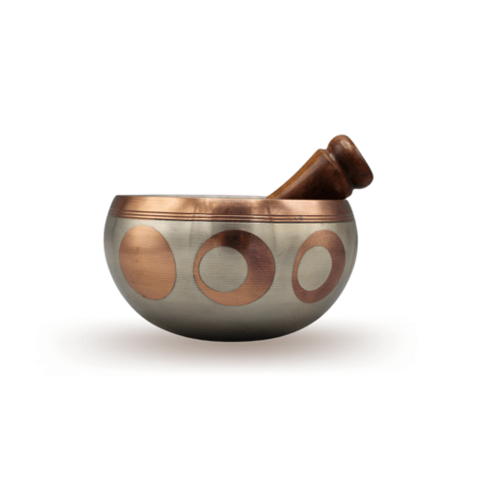 Silver Copper Singing Bowl