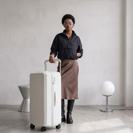 TELA 100 Trunk Plus Check-in-Koffer – Weiß – Serie 2