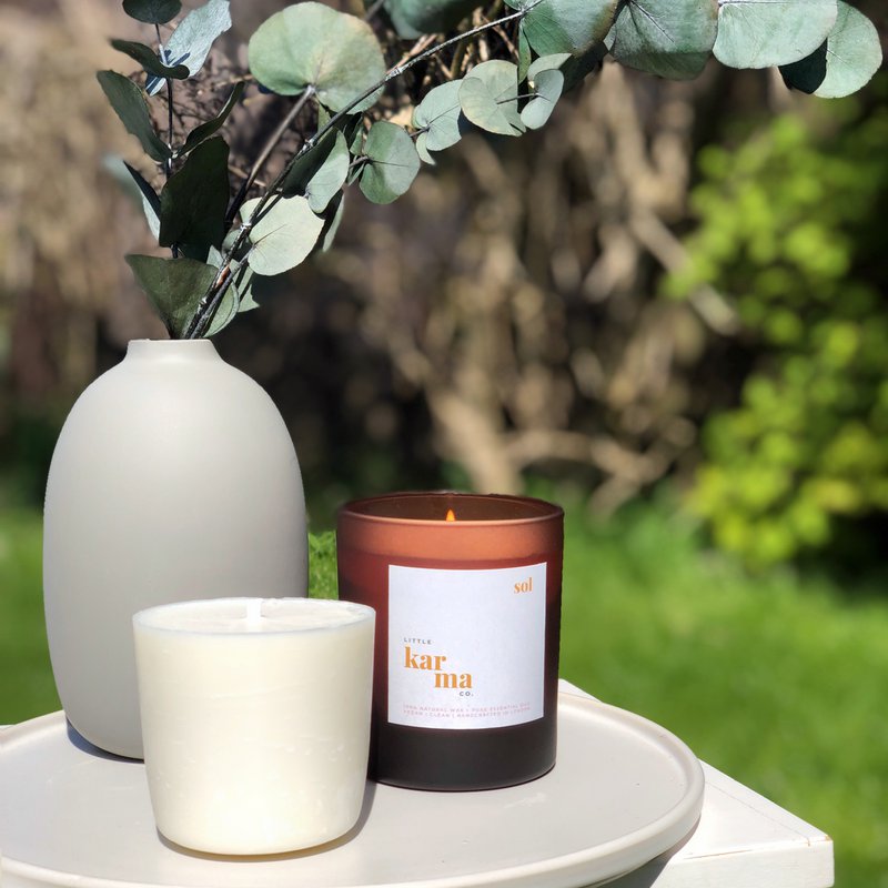 sol | energigivende eukalyptus + lime genopfyldeligt lys