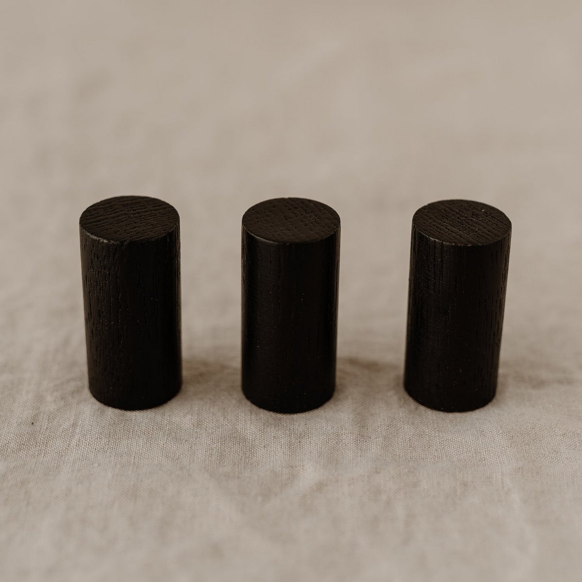 Wandhaken schwarz im 3er Set (VE = 6 Sets)