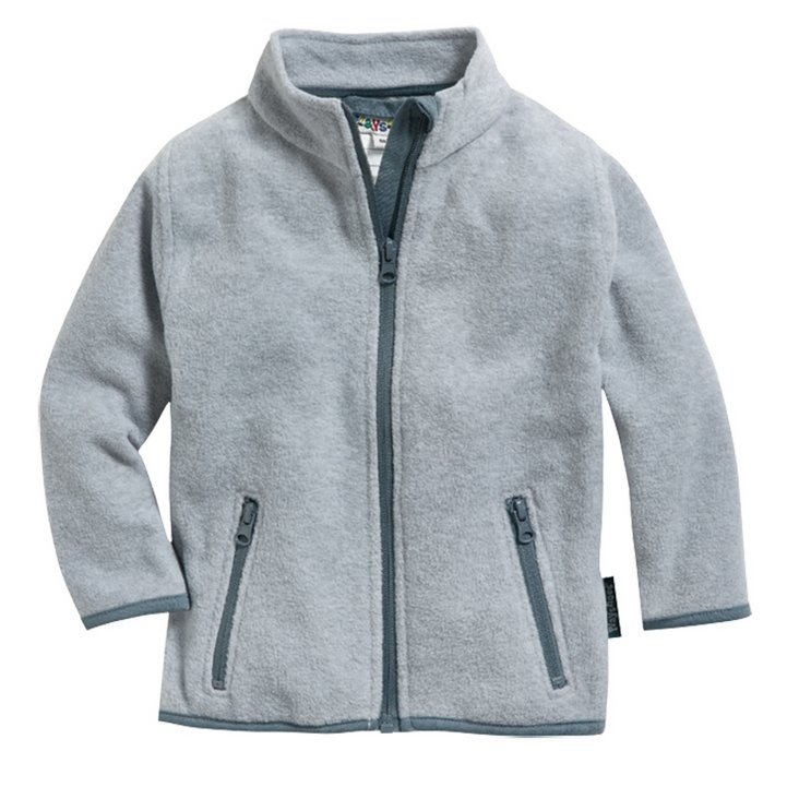 Fleecejacke - grau / melange