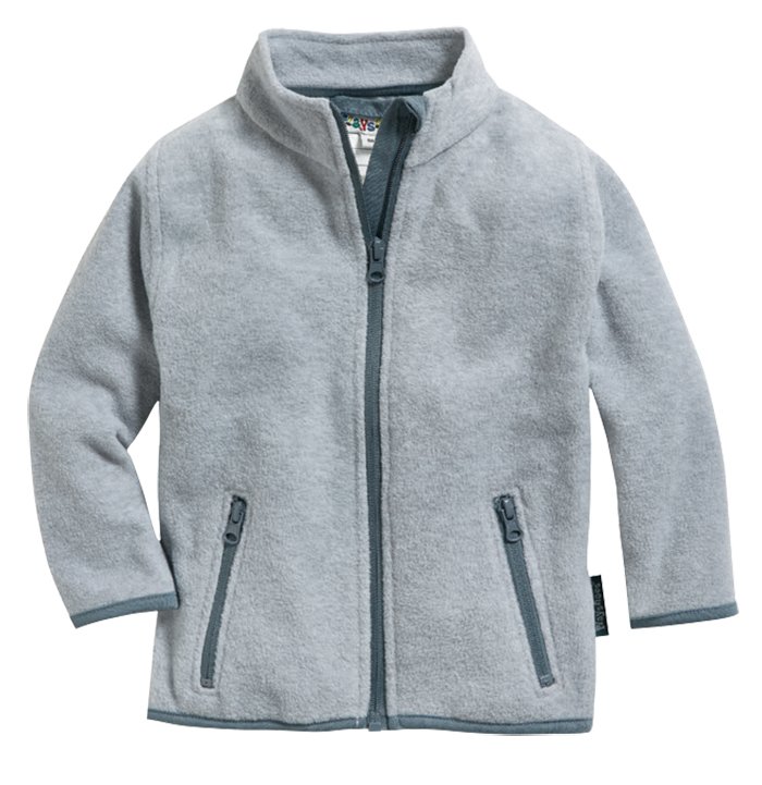 Fleecejacke - grau / melange