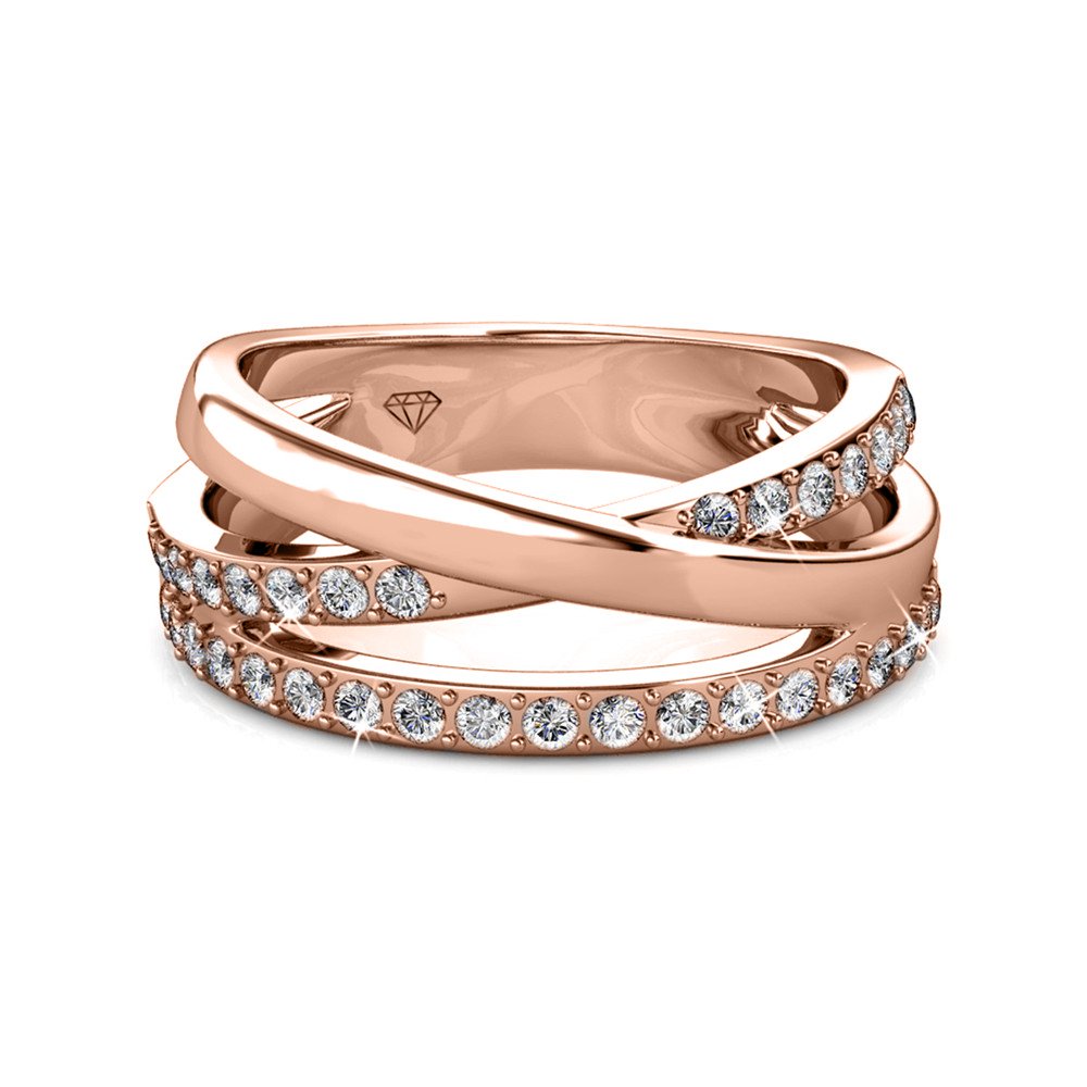 Kris Ring - Rosé Gold and Crystal