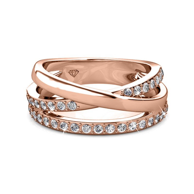 Kris Ring - Rosé Gold und Kristall