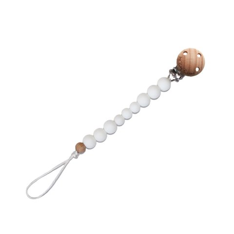 Simple Snow Pacifier Clip