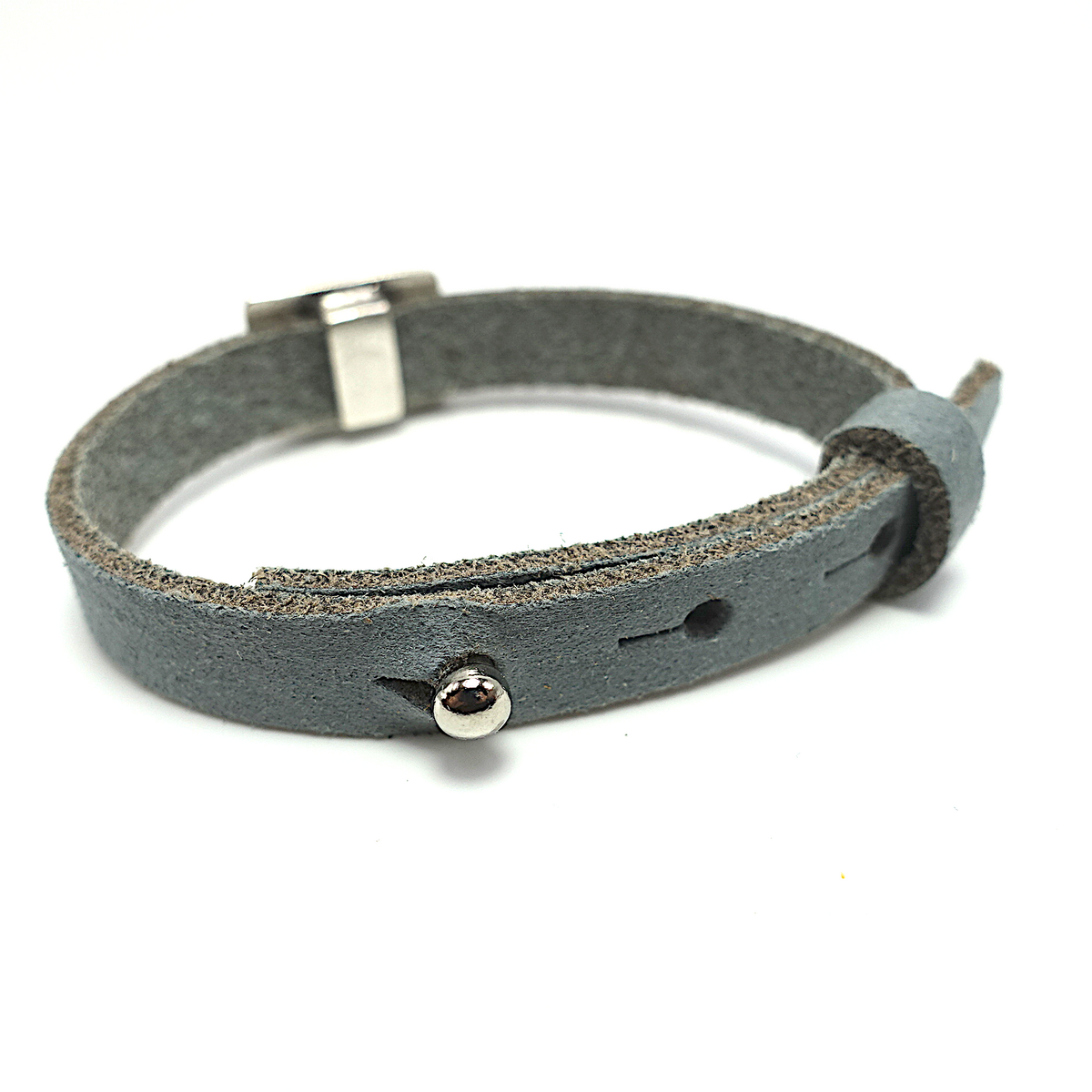 Leren armband anker
