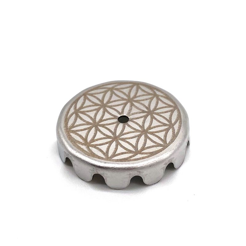 Piastre di sapone Flower of Life - Disco di metallo abitato per supporto per sapone magnetico