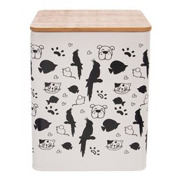 Pet Food Container Metal 1.7 l