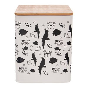 Pet Food Container Metal 1.7 l