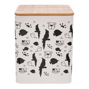 Pet Food Container Metal 1.7 l