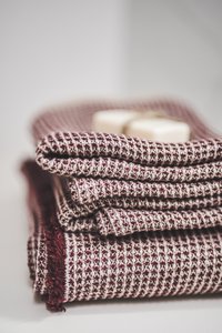 Soft Waffle Face Towels, Set of Four
