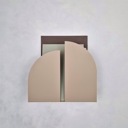 Portariviste da parete BAUHAUS, bianco, nero, grigio, beige