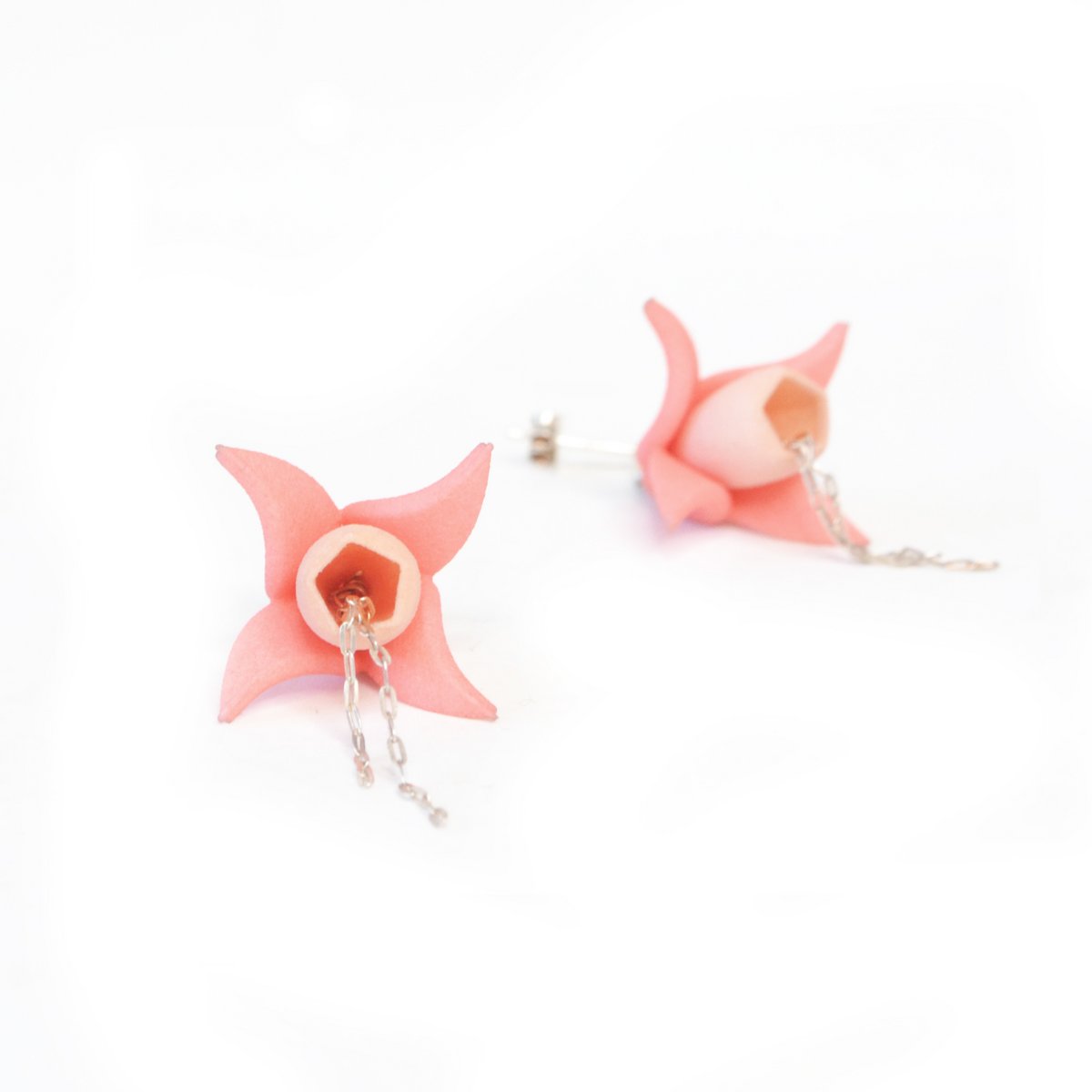 FUXIA oorbellen Coral / Rose