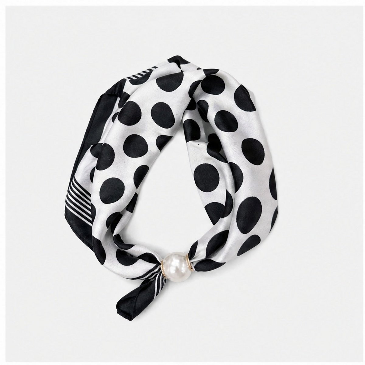 Wit Zwarte Stippen One Size Wit
