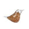 Sculptuur Bird liggend bruin glas