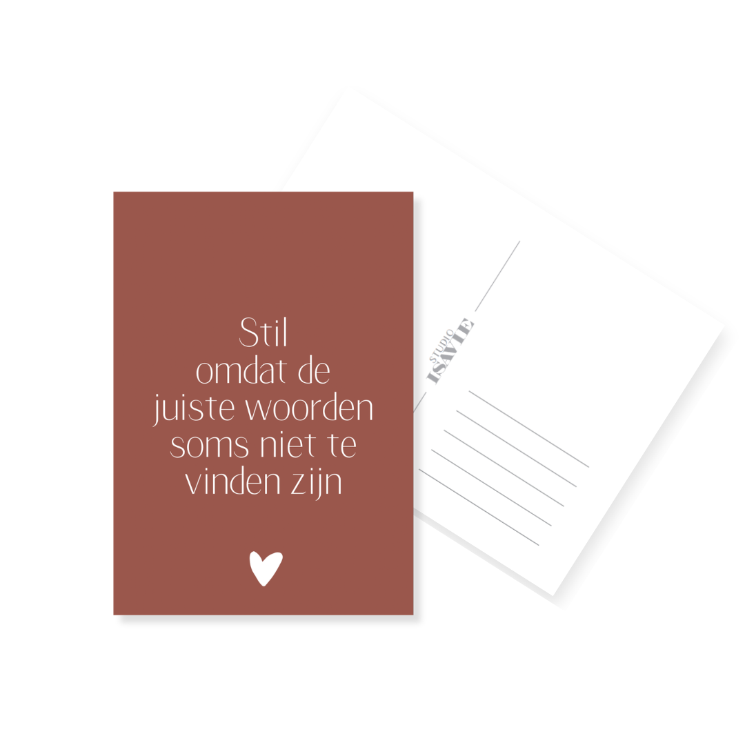 G6. Quiet, because sometimes the right words can't be found
