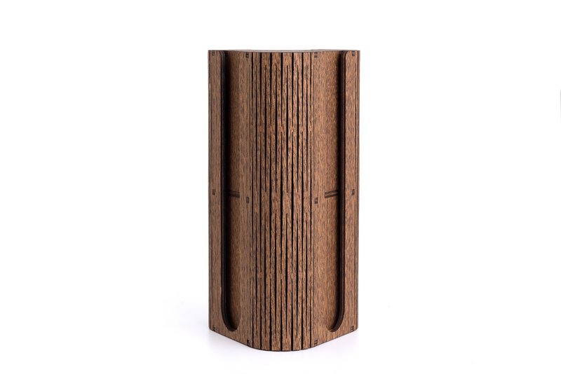 Krea-Wood handgemaakte koffiecapsulehouder voor Nespresso-compatibele capsules, in bruine kleur