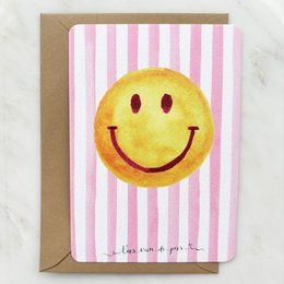 Lykønskningskort "Smiley"