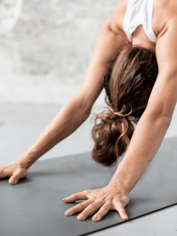 Tappetino yoga in gomma naturale - grigio chiaro