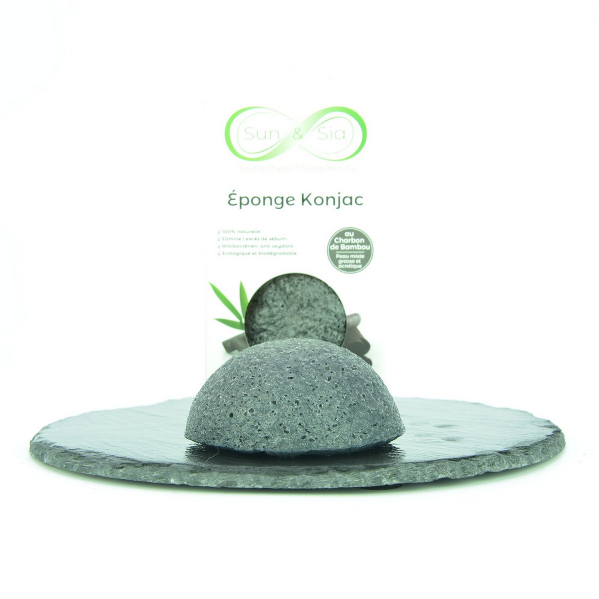 Spugna Konjac 100% naturale viso e corpo - In scatola | Diversi modelli tra cui scegliere