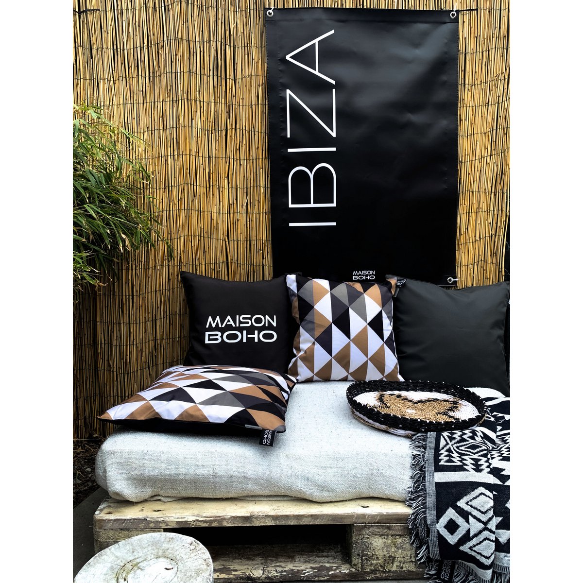 Outdoor Garden Poster | Ibiza | Black | 70x100cm
