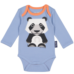 Long Sleeve Bodysuit & Bib Set | Organic cotton |Panda | Birth gift