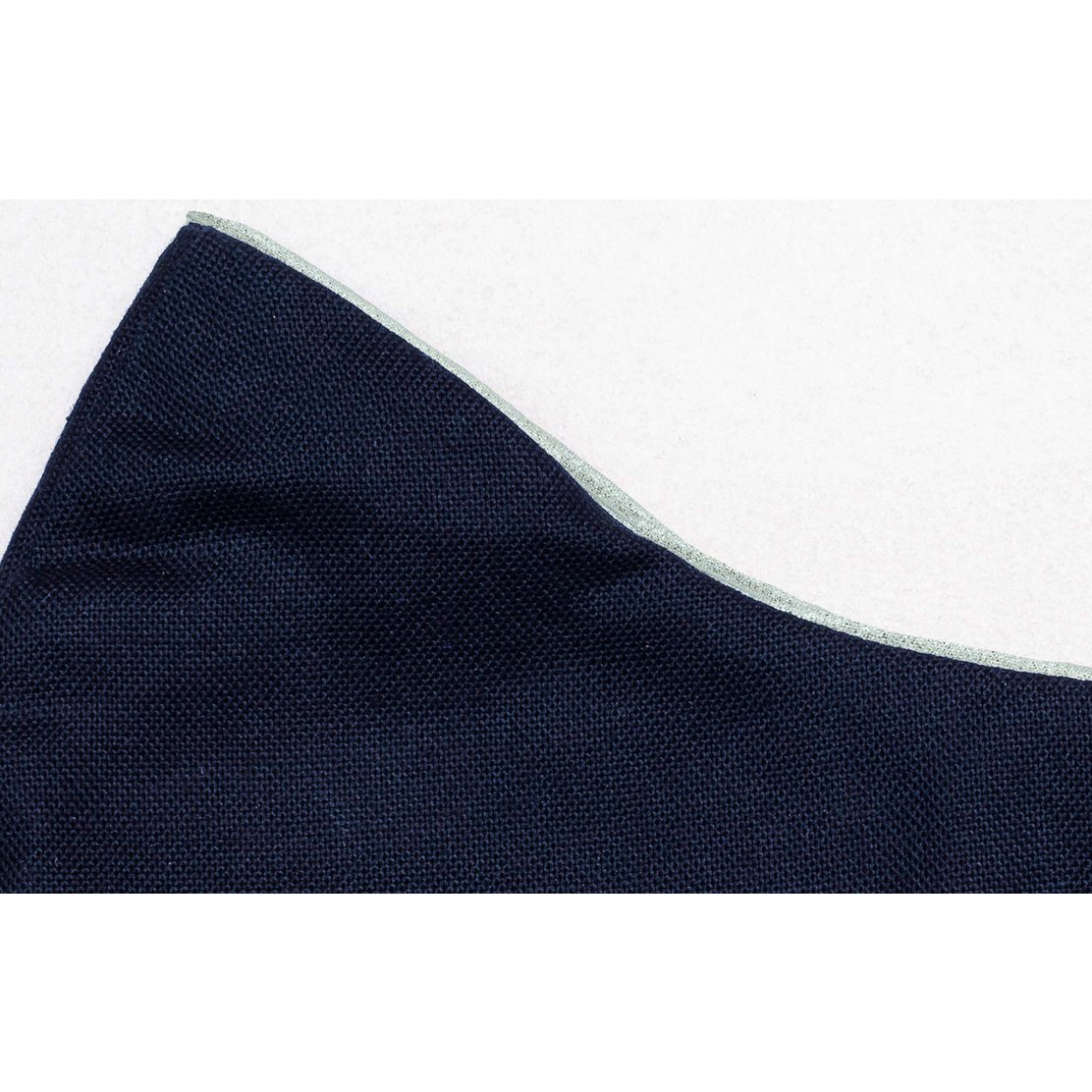 Maschera per il viso in cotone blu navy argento