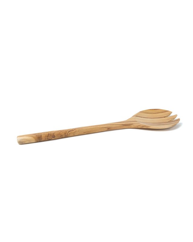 Serang natural teak wood salad spoons