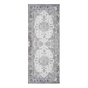 Havana Gangloper - Chenille Polyester, Zwart/Wit - 80x200 cm