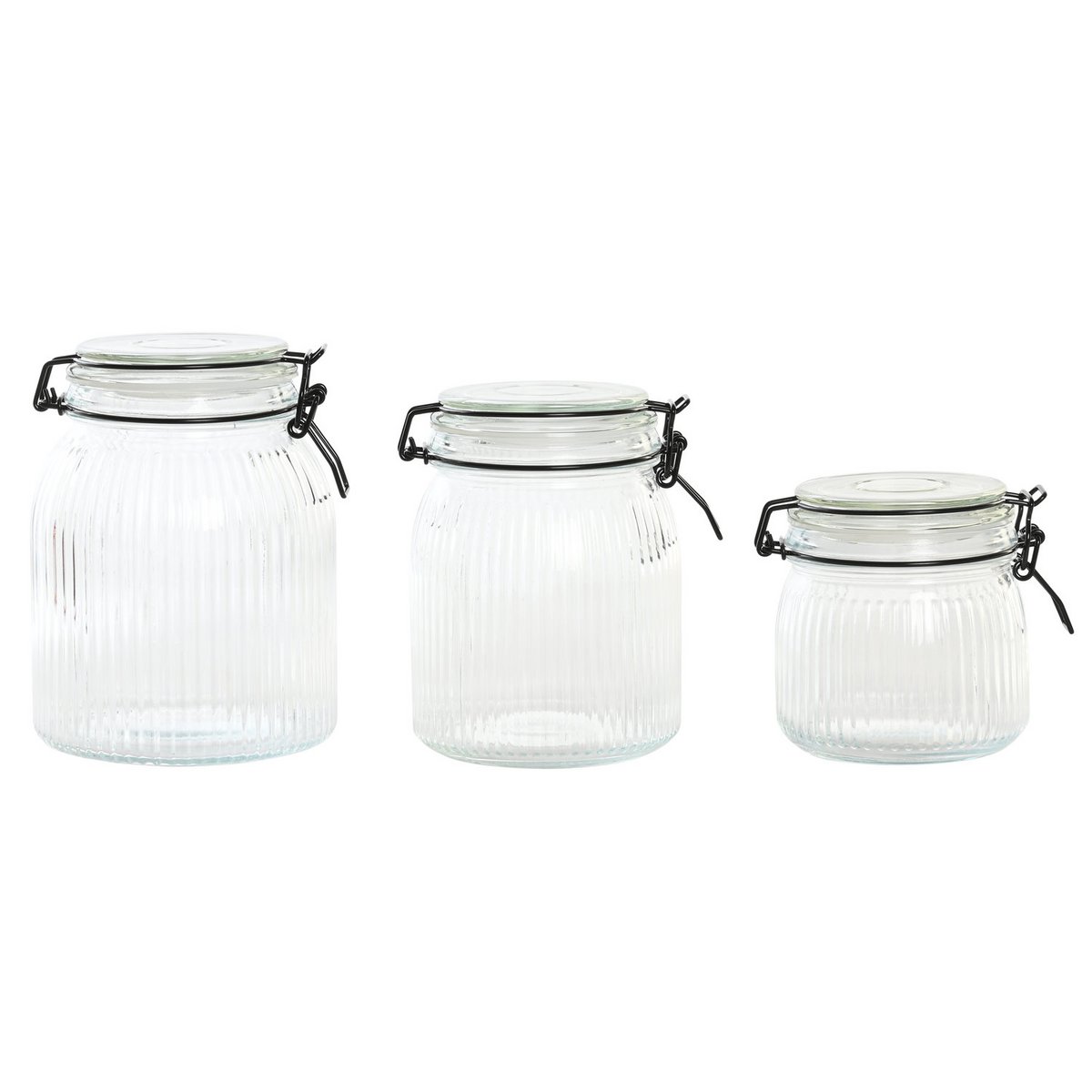 BOTE SET 3 CRISTAL INOX 13X13X18 1500ML 1000/600 PC205145