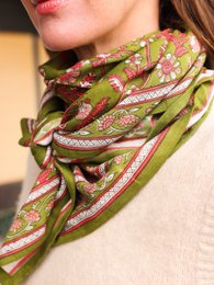 Foulard Adulte Delhi Menthe 100 cm