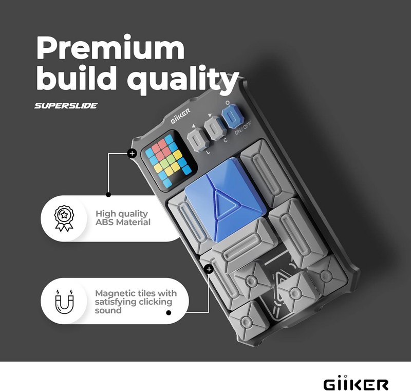 GiiKER Super Slide Puzzle Game, GRIGIO