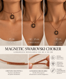 Imperfectly Precious Magnetic Choker -Swarovski Crystal