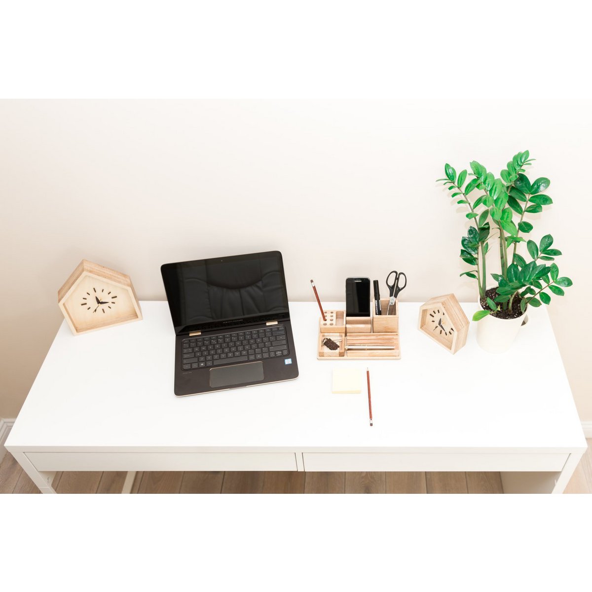 Wooden desk organizer, Desk organizer set