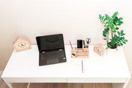 Wooden desk organizer, Desk organizer set
