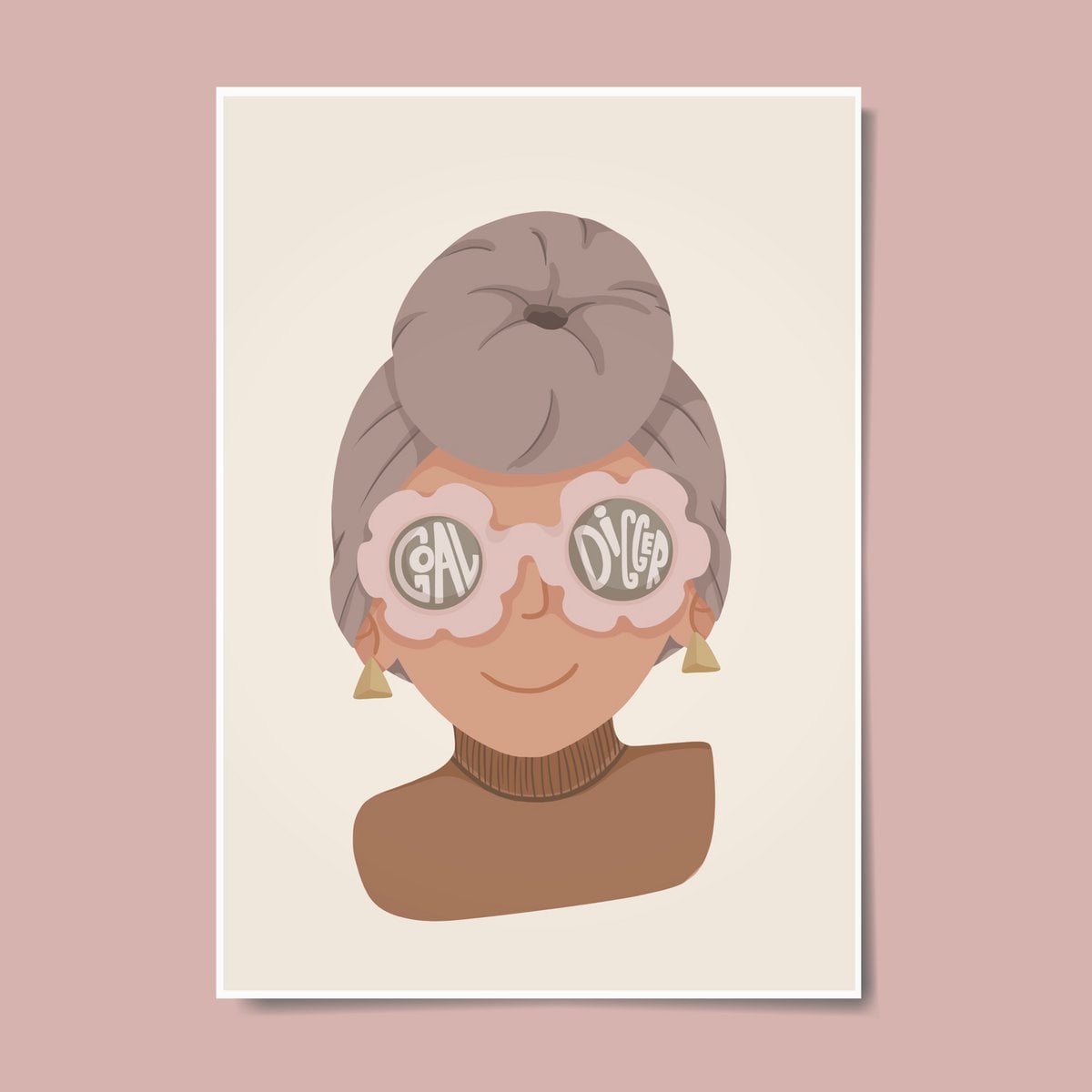 Goal Digger Muslim Girl Empowerment Wandkunstdruck