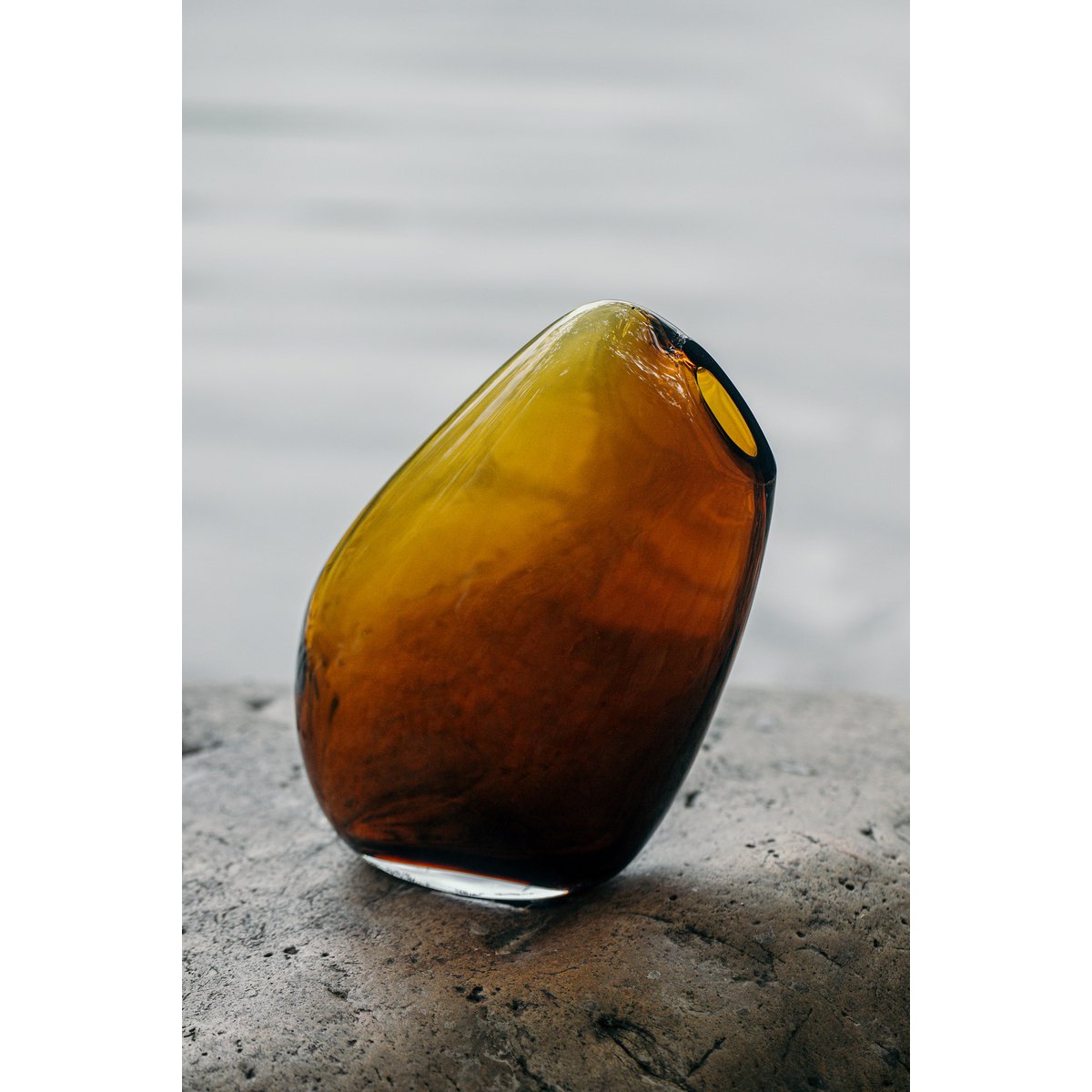 Tall modern vase of very innovative sober design, KOOKY30AM