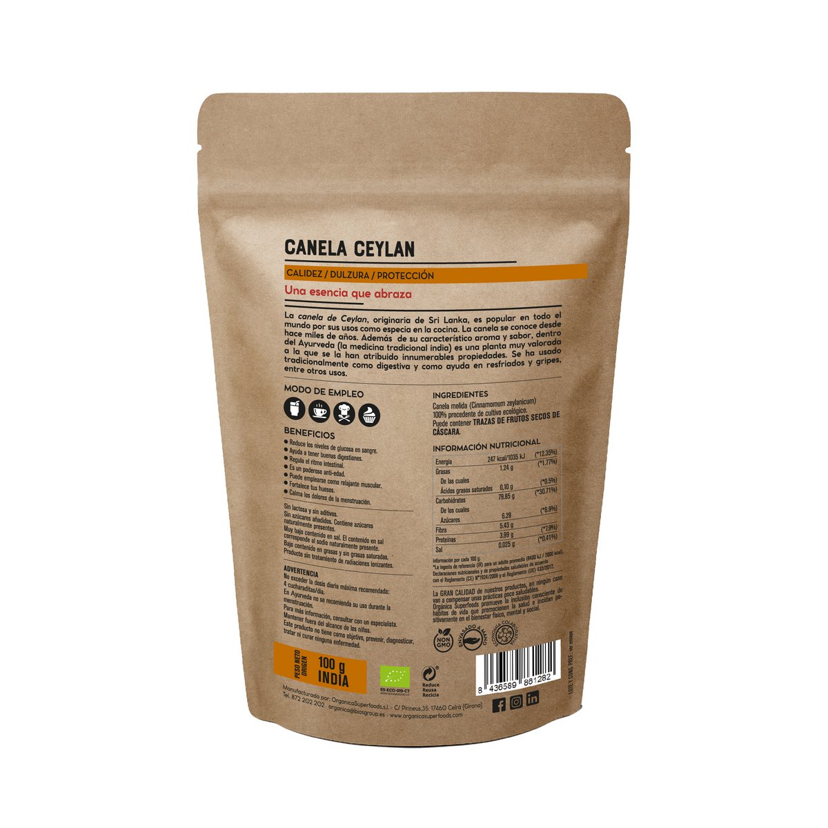 Organic ground cinnamon