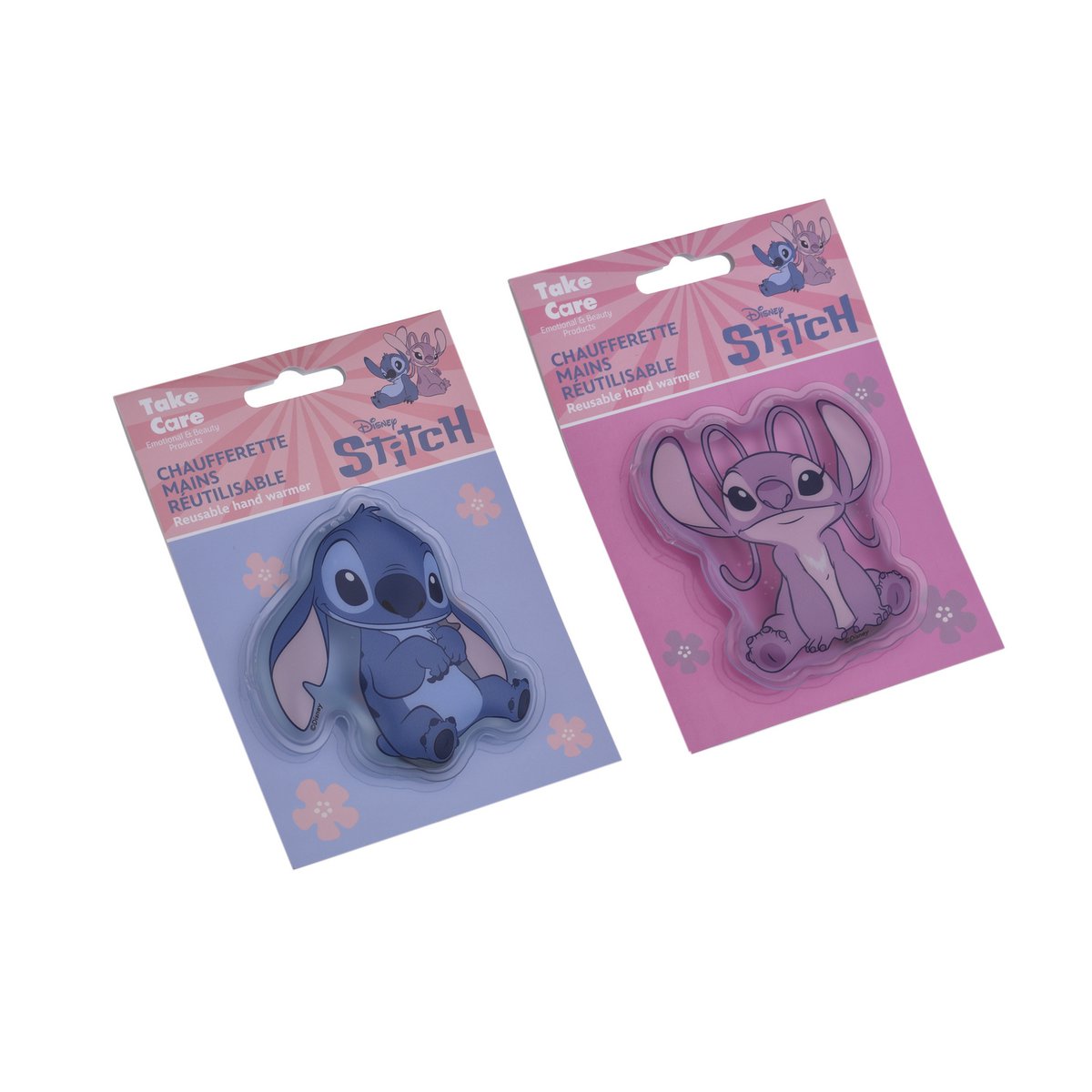 Chaufferette Mains Disney Stitch & Angel en Blister – Assortiment 24