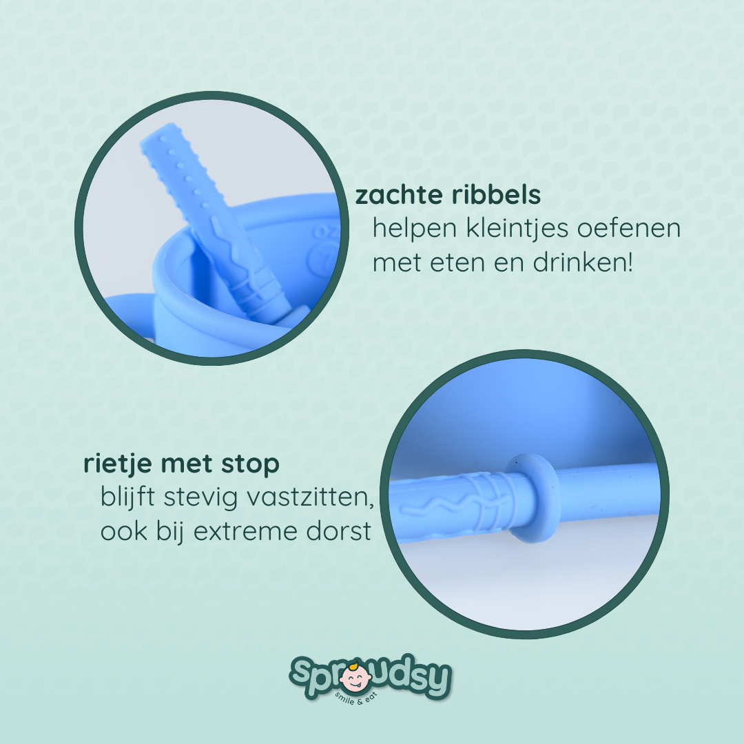 Vaso de práctica para bebé con pajita – Teddy Bear