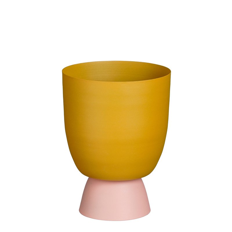 Vaso Miley rotondo giallo