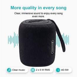 Altavoz Bluetooth portátil XB-009: negro, libertad inalámbrica y diseño práctico para el día a día