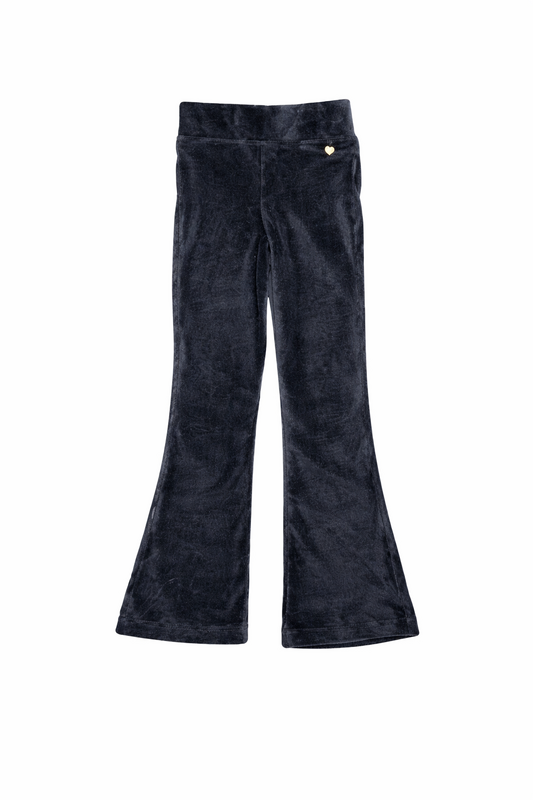 Funkle Girls Flare Pants Black – Soft Corduroy – Trendy Girls Fashion