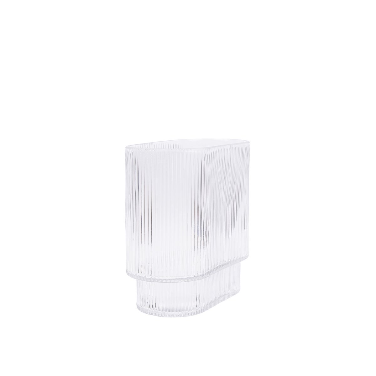 MIST SERIES OVAL CLEAR VASE
