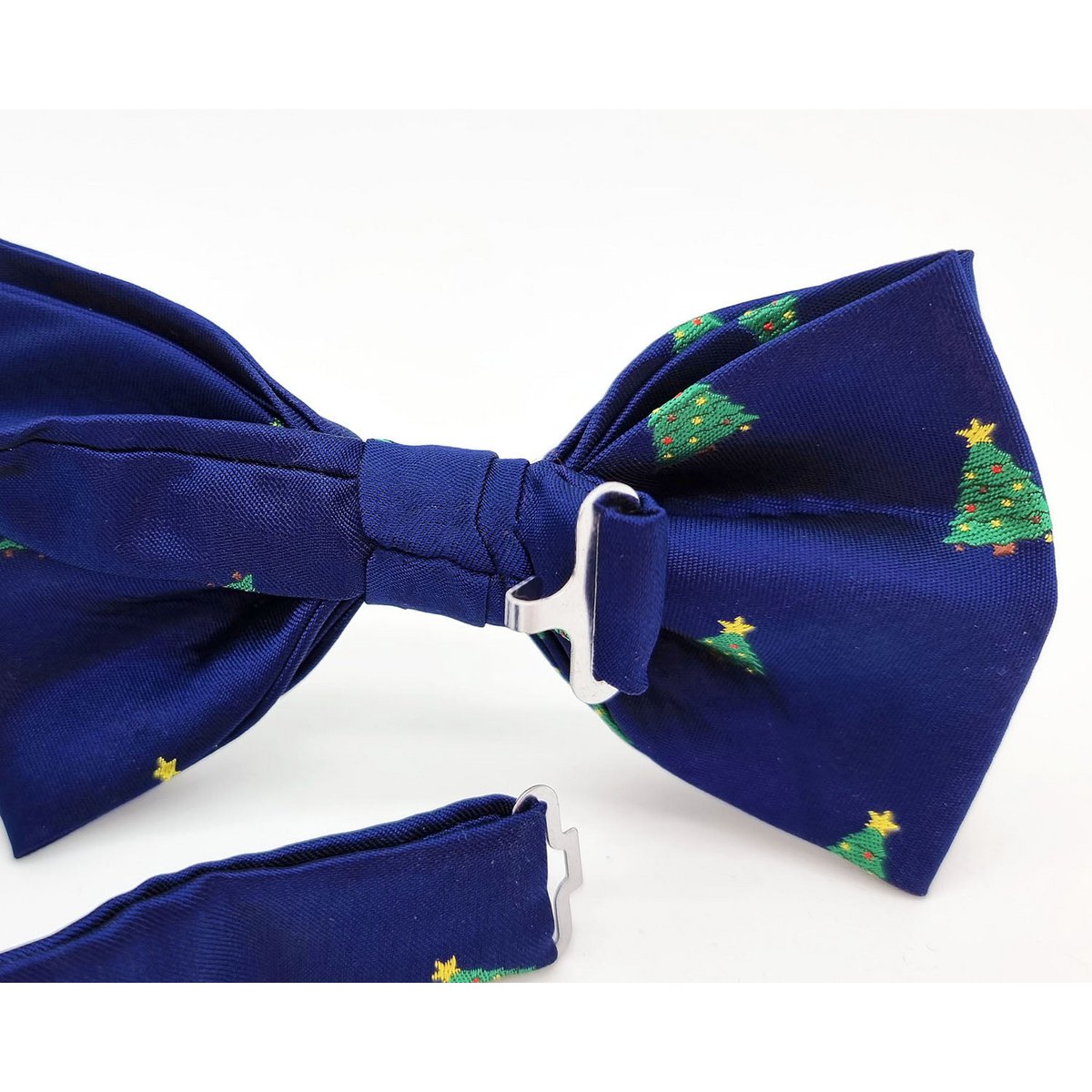 Bowtie - Blue with Xmas trees
