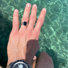 El poder de Onyx | Anillo de sello | Plata