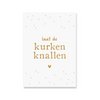 Kaart Kurken Knallen | Goudfolie