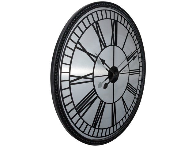Wall clock NeXtime Cleopatra Mirror 56 cm black