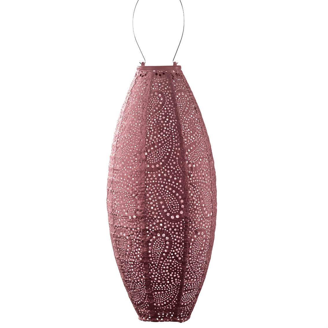 Lumiz Solar Lampion Paisley Long Ovale - 20 cm - Koper