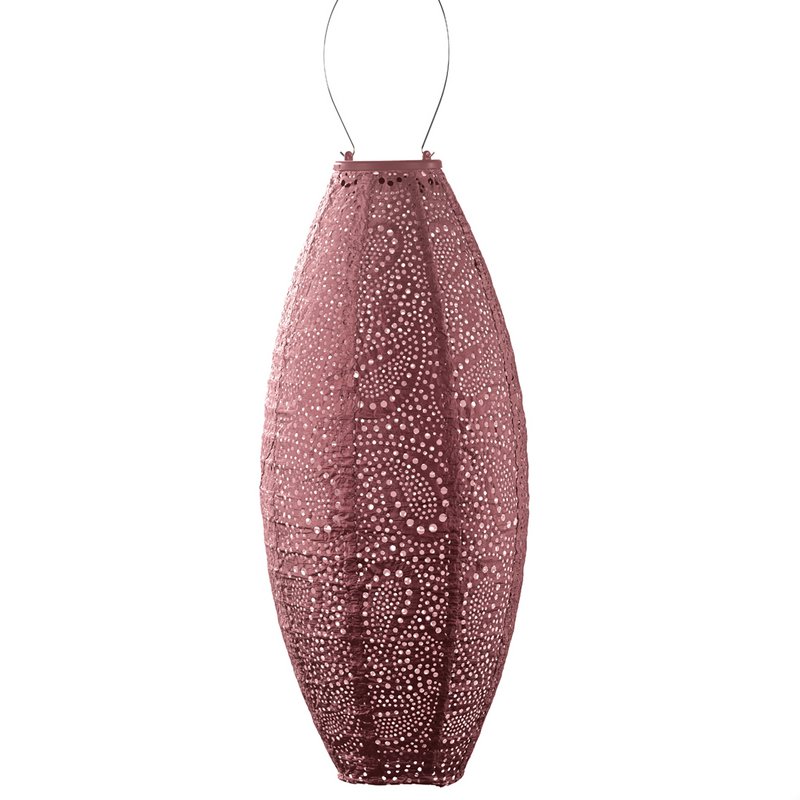 Lumiz Solar Lampion Paisley Long Oval - 20 cm - Koper